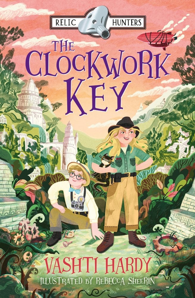 Front cover of The Clockwork Key by Vashti Hardy, illustrated by Rebecca Sheerin