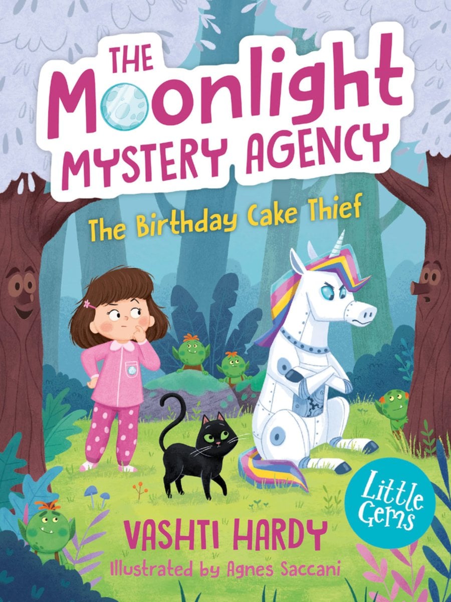 Front cover of The Birthday Cake Thief by Vashti Hardy, illustrated by Agnes Saccani