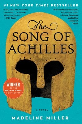 The Song of Achilles by Madeline Miller book cover. Depicting an ancient Greek helmet.
