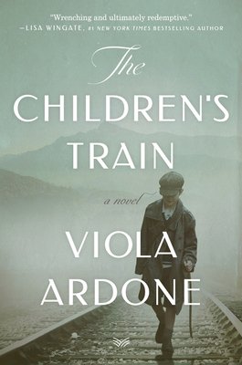 The Children’s Train by Viola Ardone, Translated by Clarissa Botsford shows a child walking on train tracks with fog and mountains behind him.