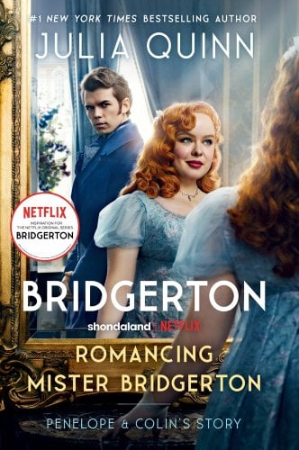 Romancing Mister Bridgerton by Julia Quinn TV book cover.