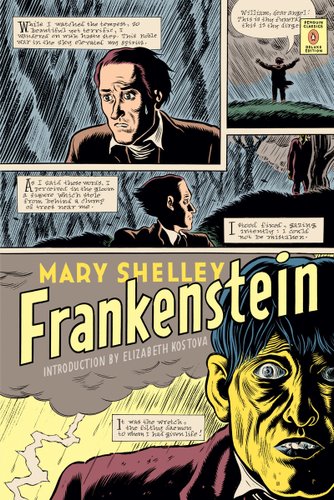 Frankenstein by Mary Shelley book cover
