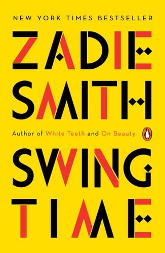 yellow, black, and red book cover of Swing Time