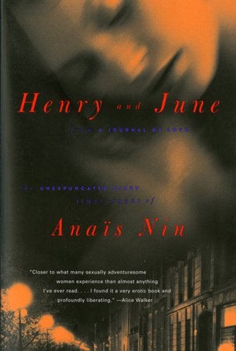 Henry and June by Anaïs Nin book cover
