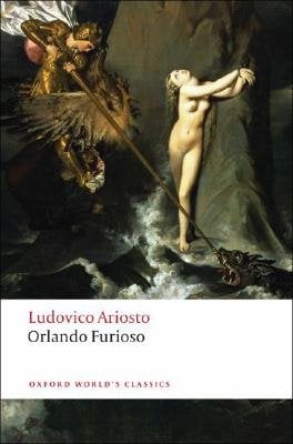 Book cover for "Orlando Furioso" by Ludovico Ariosto.