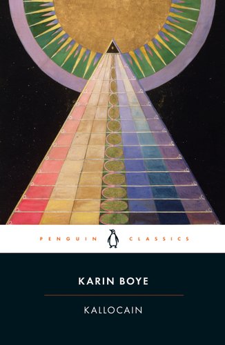 Rainbow colored pyramid in front of a sun boarded with green and purple