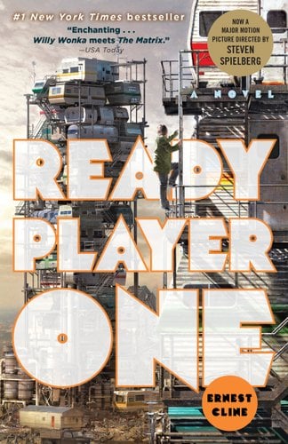 Read Player One by Ernest Cline, book cover.