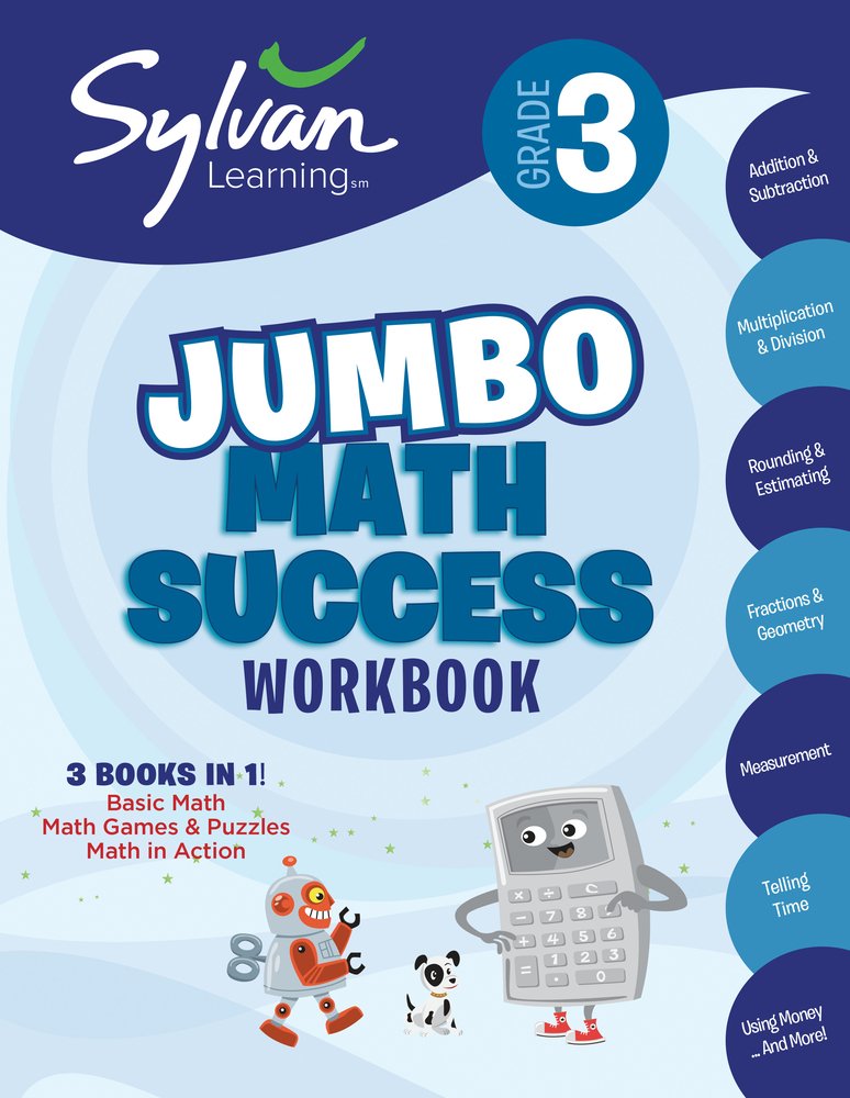 3rd Grade Jumbo Math Success Workbook a book by Sylvan Learning ...