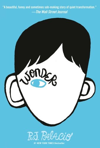 Wonder by R.J . Palacio, book cover.