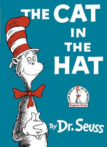 The Cat In The Hat by Dr. Suess book cover.