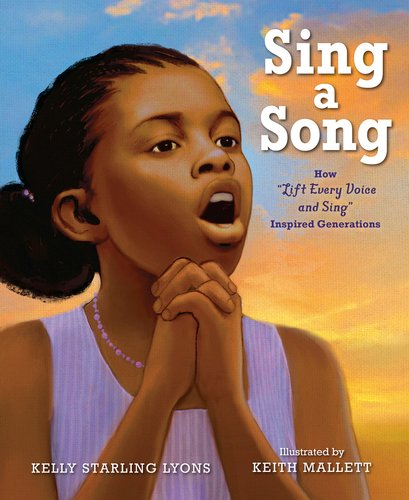 illustrated cover of young girl singing