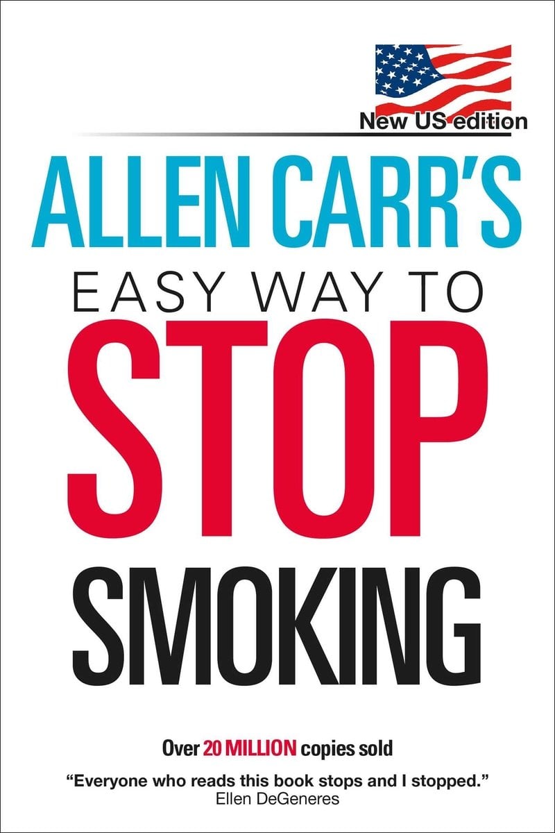 Book cover of Easy Way to Stop Smoking by Allen Carr.