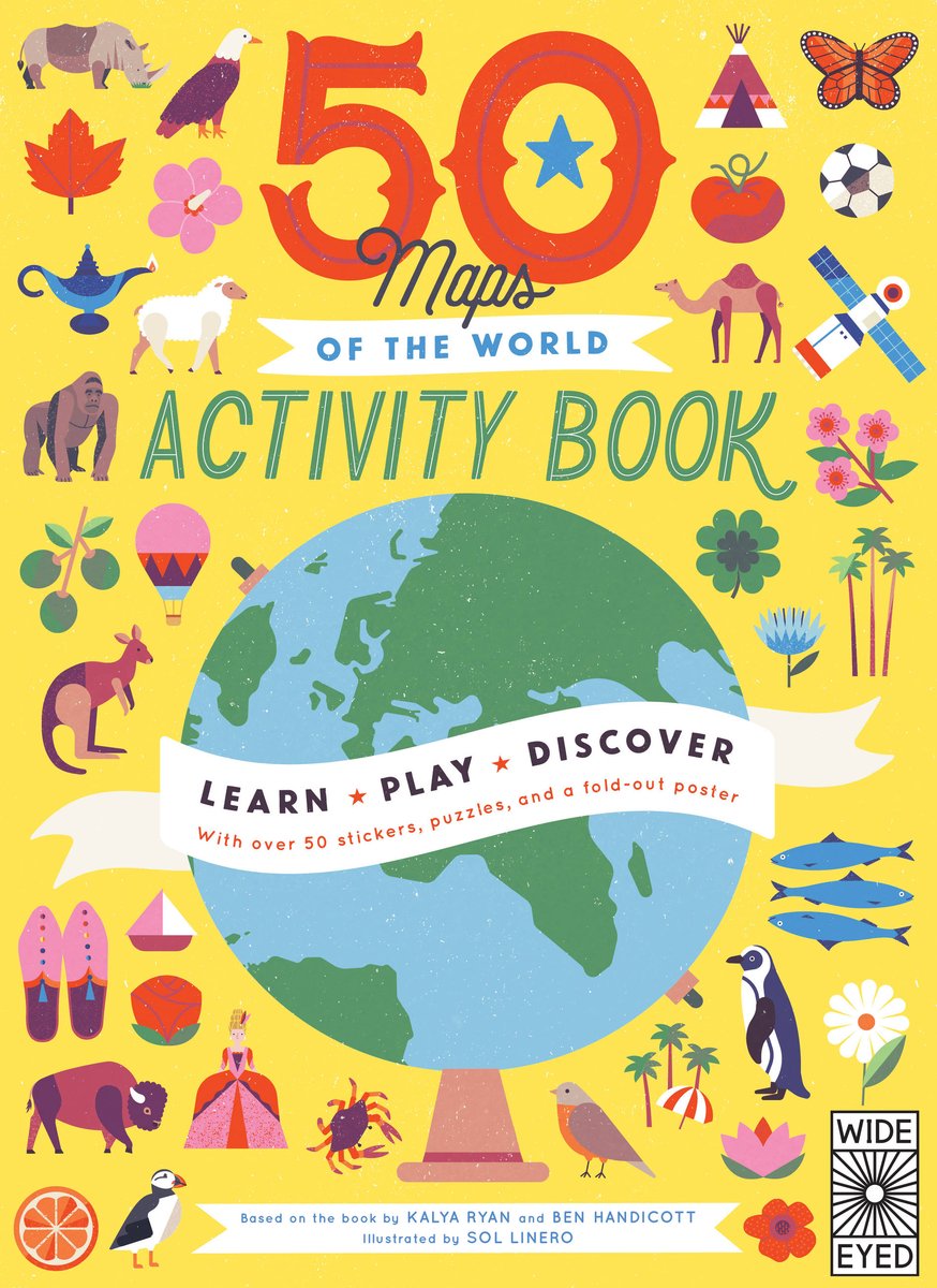 50 Maps of the World Activity Book a book by Sol Linero, Ben Handicott ...