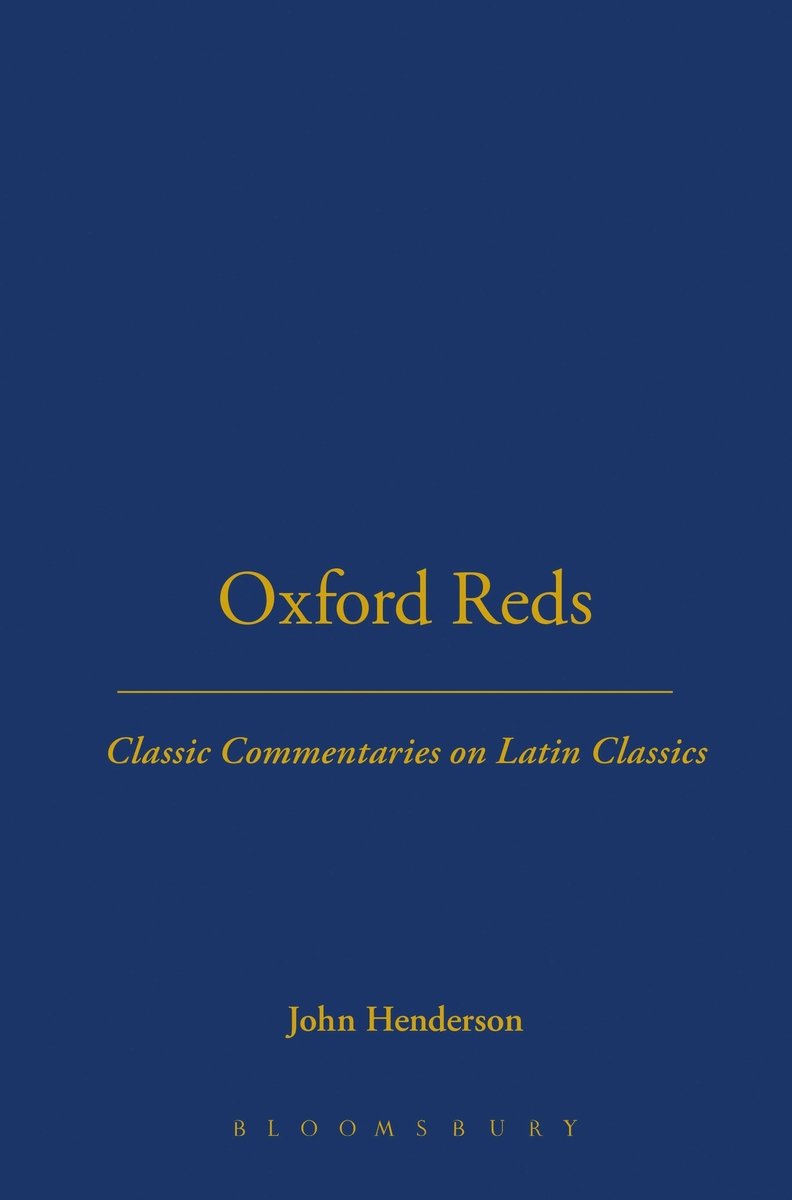 Oxford Reds a book by Reader in Latin Literature Cambridge University ...
