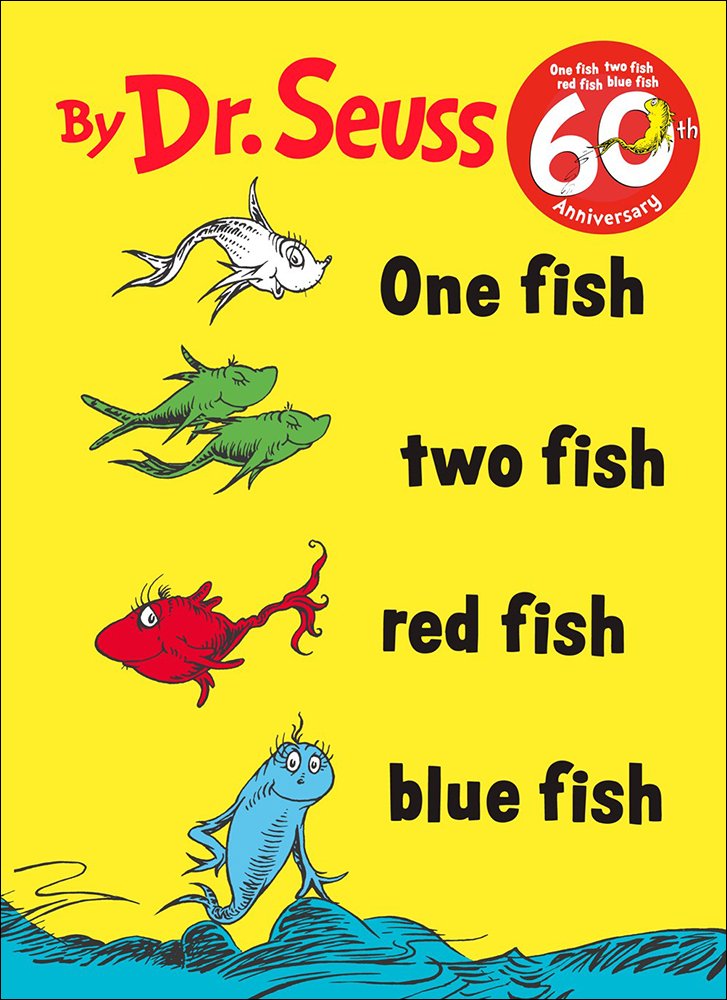 One Fish Two Fish Red Fish Blue Fish a book by Dr. Seuss
