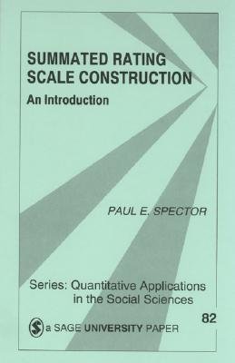Summated Rating Scale Construction: An Introduction a book by Paul E ...