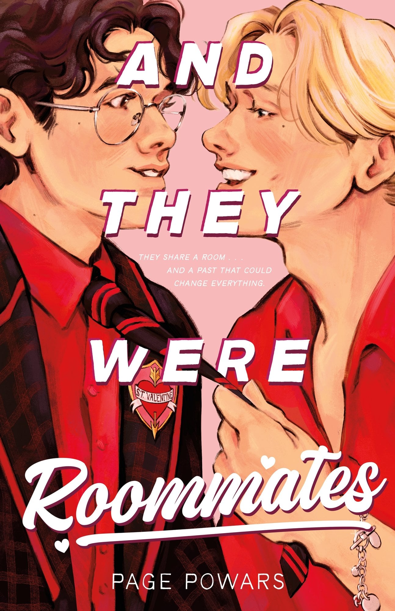 And They Were Roommates by Page Powars book cover. Jasper and Charlie facing and smiling each other