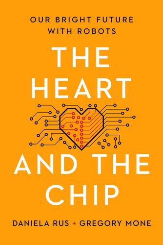 Front cover of The Heart and The Chip, showing a heart designed to look like a computer chip.