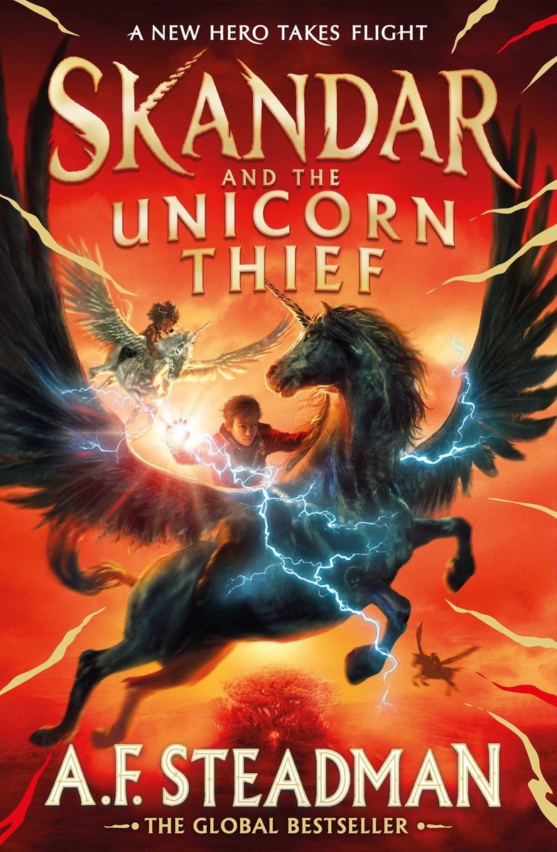 Front cover of Skandar and the Unicorn Thief by A.F. Steadman