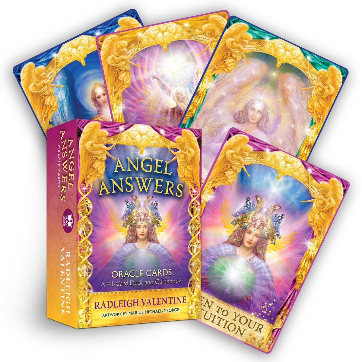 Angel Answers Oracle Cards a book by Radleigh Valentine - Bookshop.org US