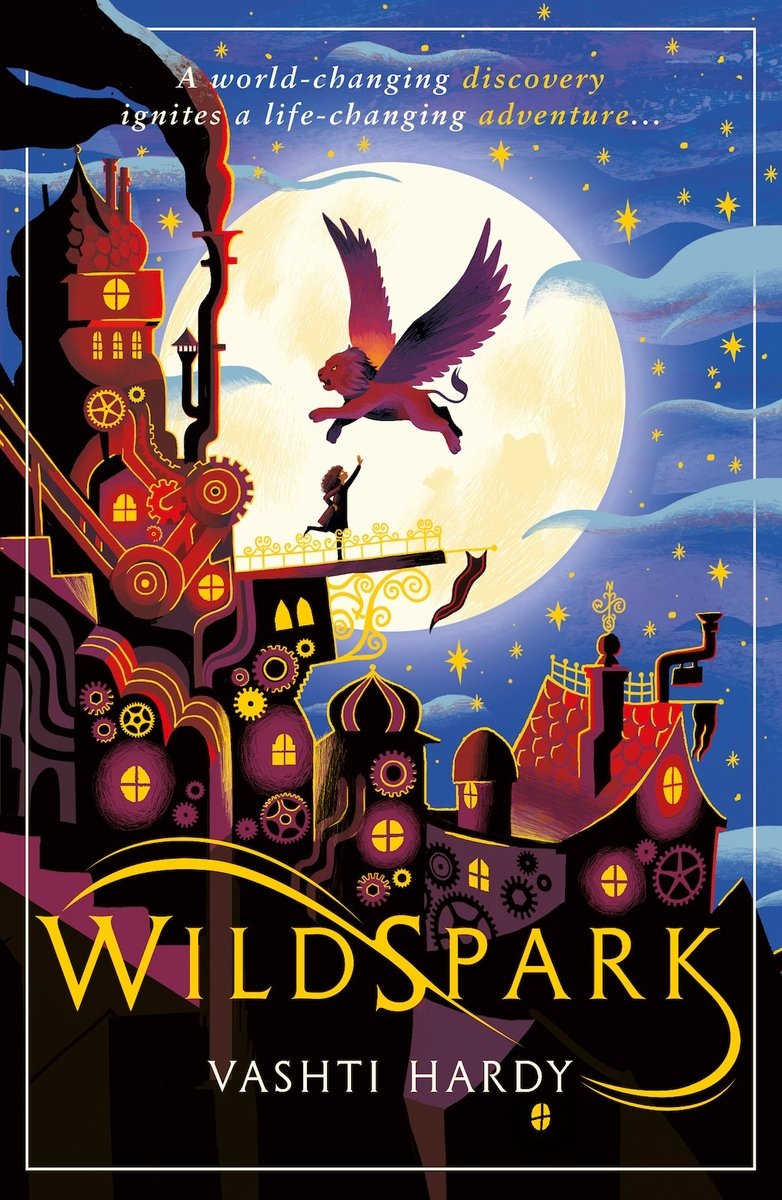 Front cover of Wildspark: A Ghost Machine Adventure by Vashti Hardy, illustrated by George Ermos