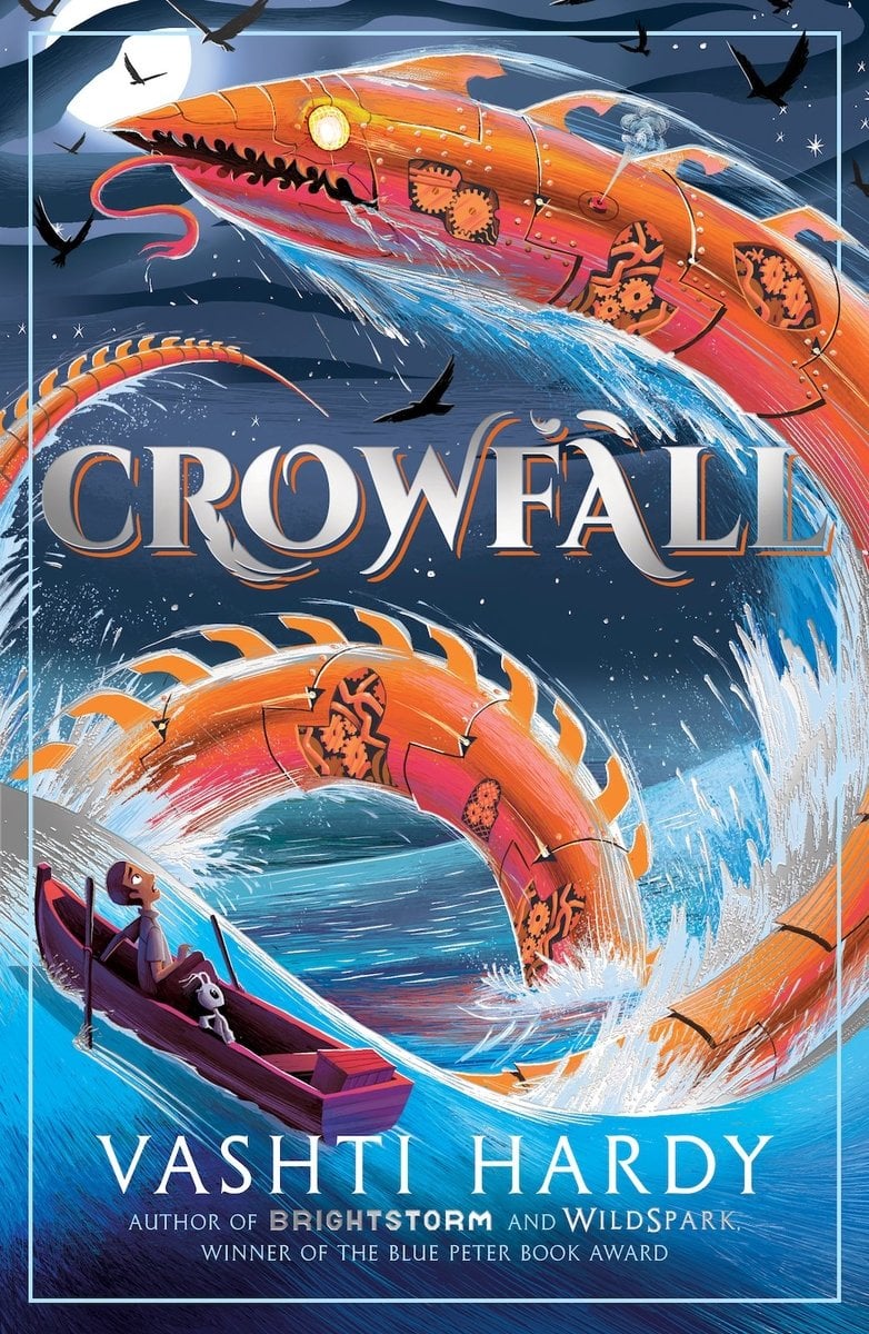 Front cover of Crowfall by Vashti Hardy, illustrated by George Ermos