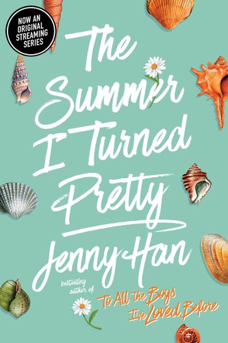 The Summer I Turned Pretty book cover with seashells surrounding the book title.