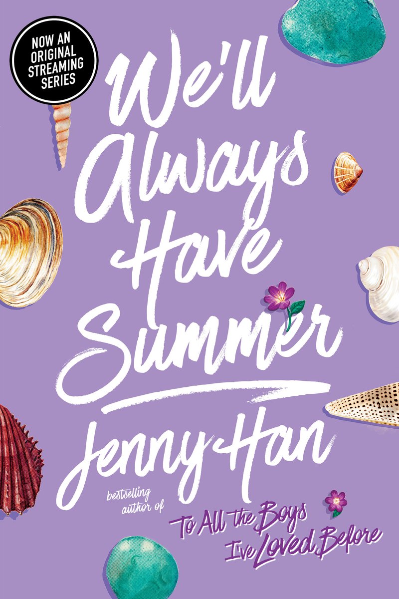 We'll Always Have Summer by Jenny Han young adult book cover depicting seashells on a purple background.