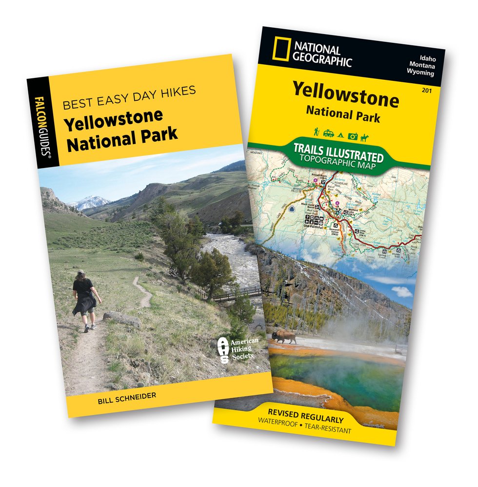 Best Easy Day Hiking Guide and Trail Map Bundle: Yellowstone National ...