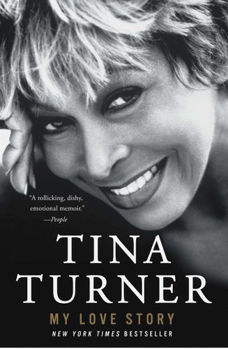 Book cover of "My Love Story" with Tina Turner smiling.
