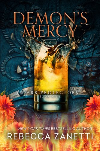 Demon's Mercy by Rebecca Zanetti book cover with a shirtless man