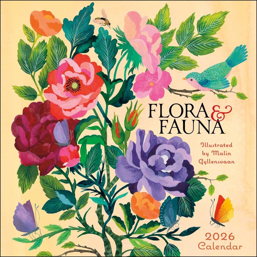 Flora & Fauna 2026 Wall Calendar a book by Malin Gyllensvaan - Bookshop ...