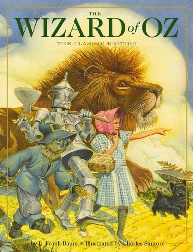 The Wizard of Oz by Frank L. Baum, book cover.