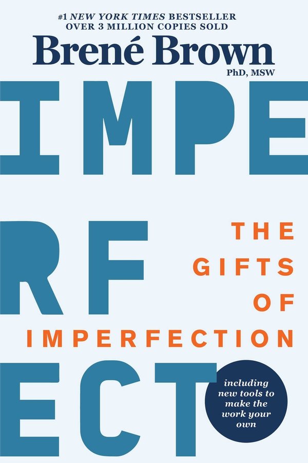 Book cover of Imperfect by Brené Brown. 