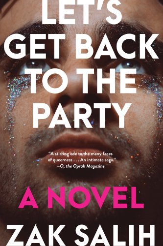 Let's Get Back to the Party by Zak Salih cover, man with beard and silver glitter trailing down his face like tears