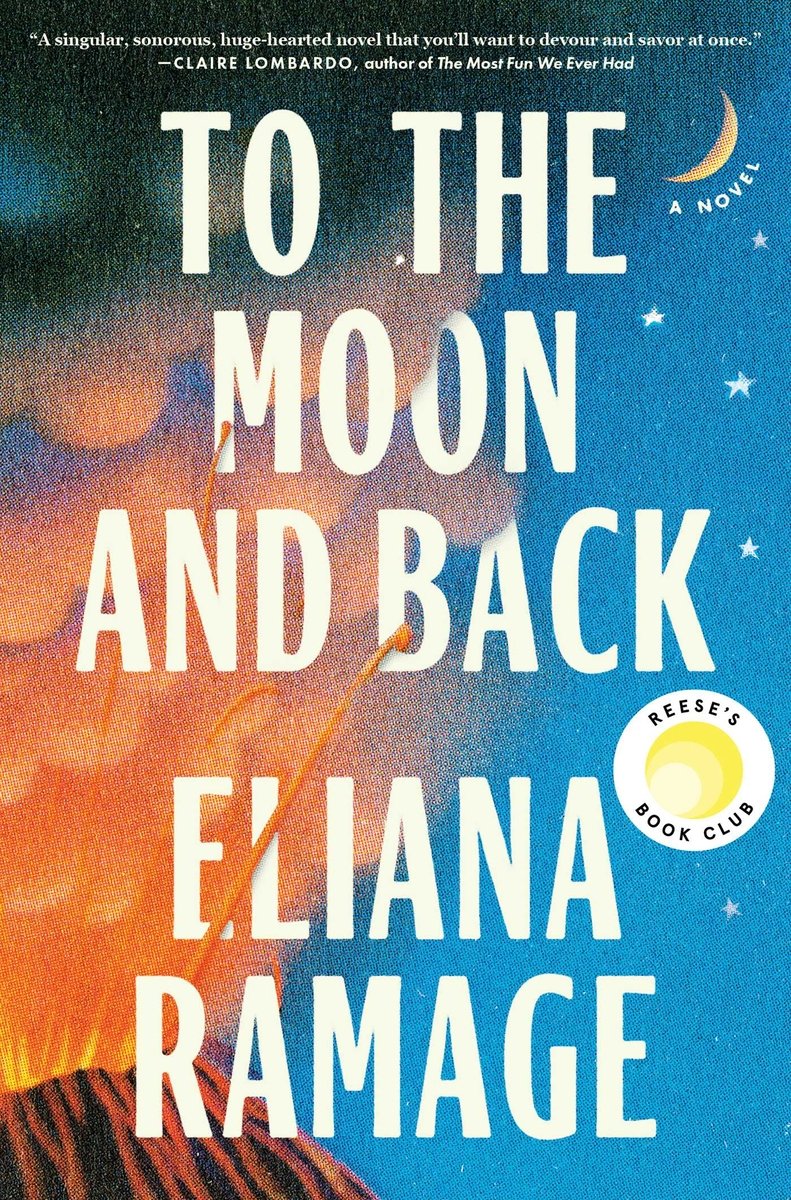A starry night painted background with an erupting volcano on the right side. The title is in an off-white, as is the author's name, both are central.
