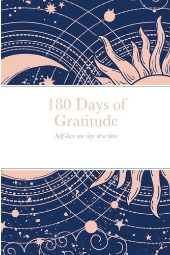 Gratitude Journal: Self-Love One Day at a Time by Diandra Williams book cover featuring the sun and moon in the background.