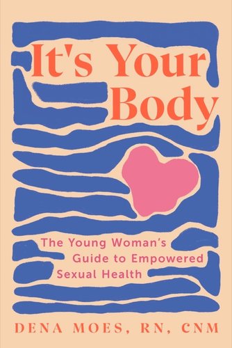 There is bluelines going straight across the cover in between the title. The background is a cream color with a pink heart shown.