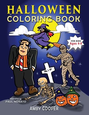 Halloween Coloring Book For Kids Ages 4-8: A Fun Halloween Workbook ...