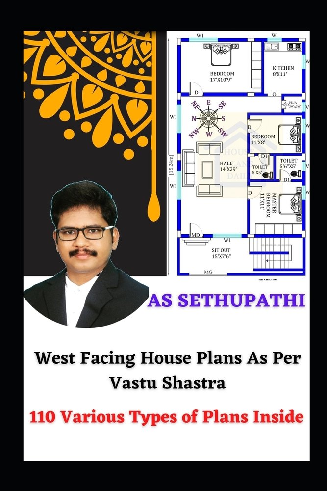 West Facing House Plans As Per Vastu Shastra: 110 Various Types of ...