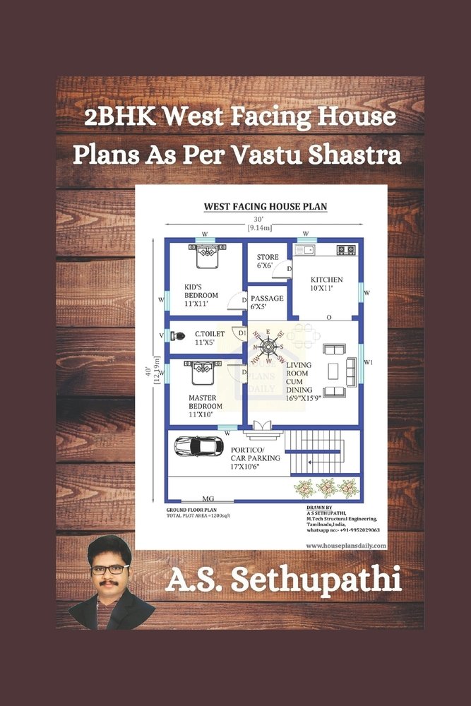 2 BHK West Facing House Plans As Per Vastu Shastra - Bookshop.org US