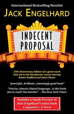 Indecent Proposal by Jack Engelhard book cover depicting a Hollywood marquee with the title on a black background