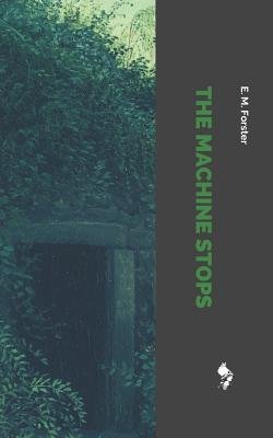 The cover of The Machine Stops; with a sort of hole carved into a rock wall