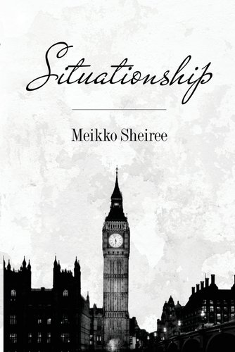 A grayed-out scene with Big Ben, the London clock tower sitting at the bottom in the center. other buildings stand around the clock tower darkened. The title is in black cursive lettering. Underneath it is the author's name.