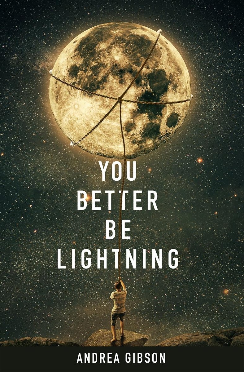 You Better Be Lightning by Andrea Gibson. Young person roping and pulling in a full moon.