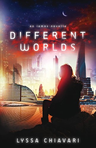 Different Worlds by Lyssa Chiavari, book cover depicting a metropolis under whimsical dark colors