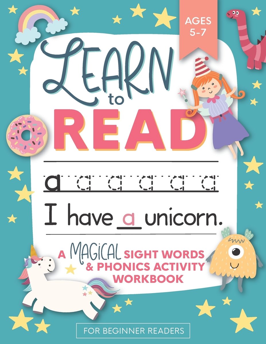 Learn to Read: A Magical Sight Words and Phonics Activity Workbook for ...