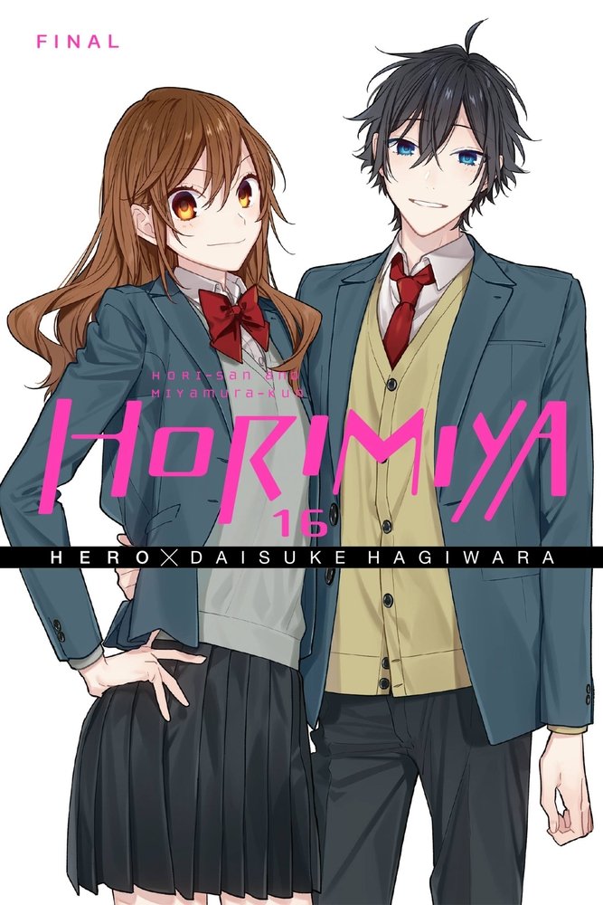 Horimiya by Hero and Daisuke Hagiwara manga cover depicting a male and female high school student.