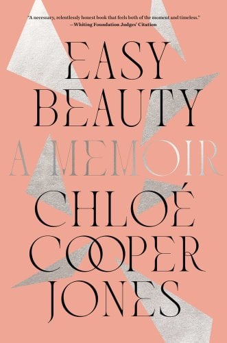 Easy Beauty by Chloe Cooper Jones cover; pink background with shattered white triangles