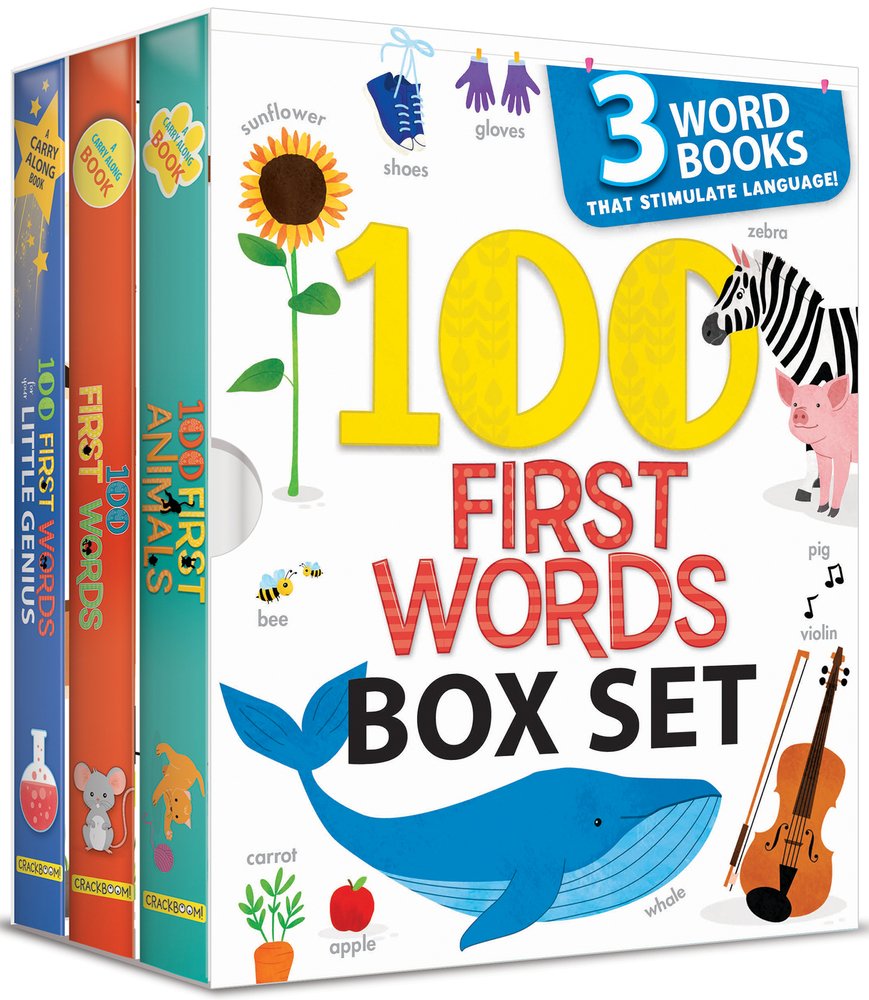 My First Library 100 Words Book Set: 3 Early Learning Board Books for ...